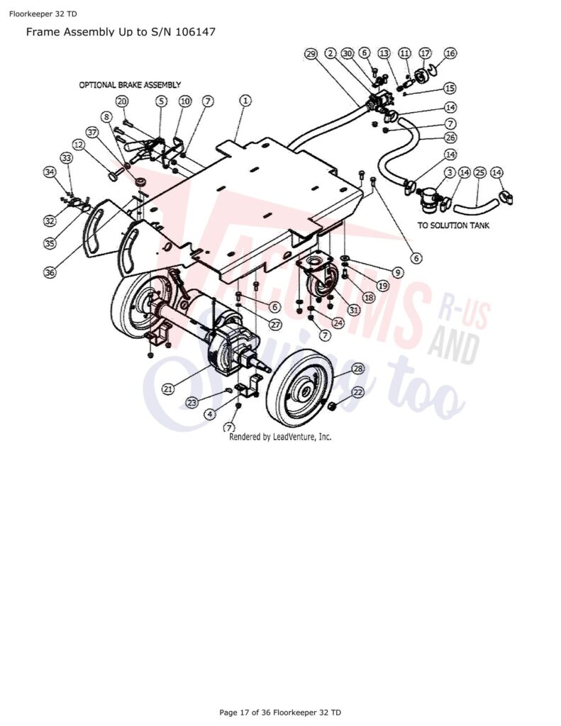 Tornado 32 td exploded schematic diagram (page 12)