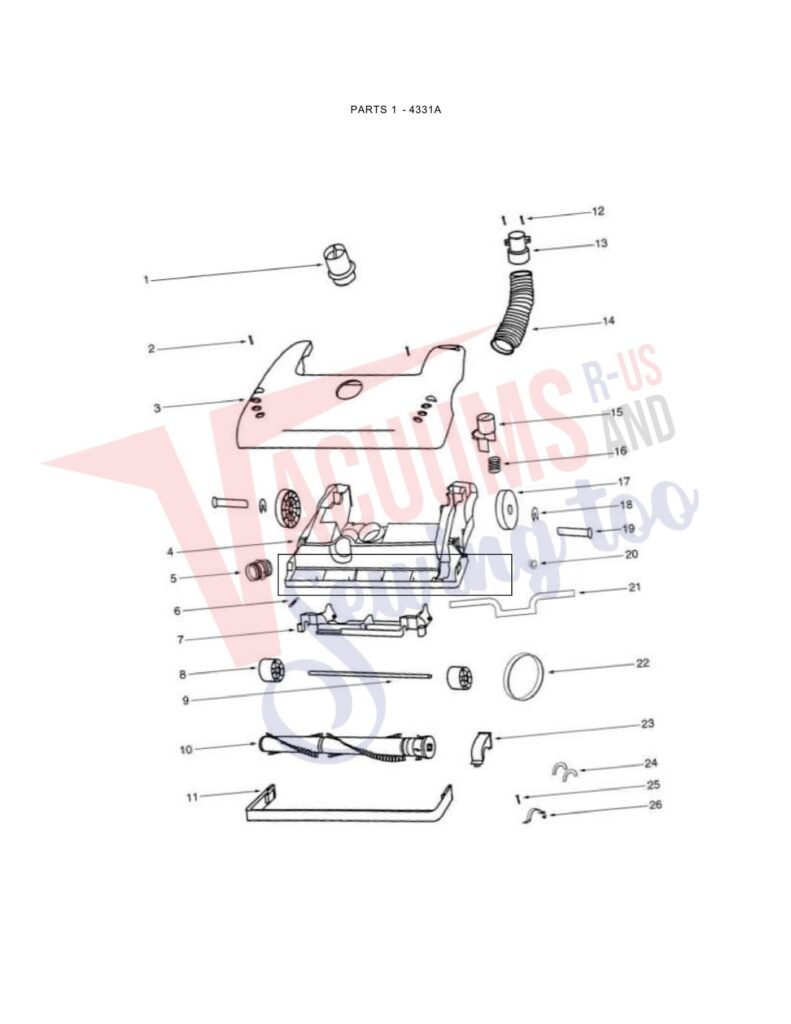 Eureka 4331A exploded schematic diagram (page 2)