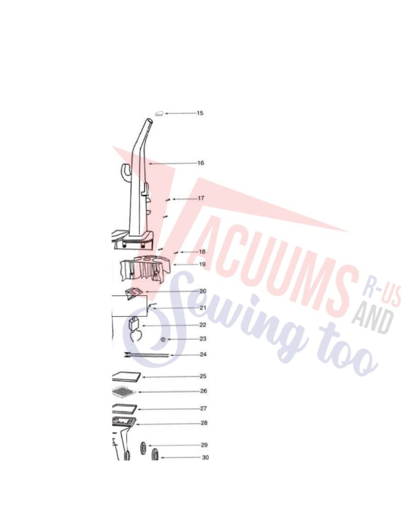 Eureka 4333A exploded schematic diagram (page 1)