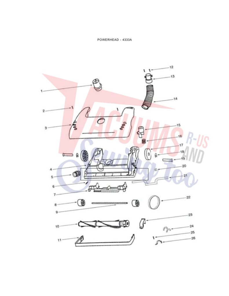 Eureka 4333A exploded schematic diagram (page 2)