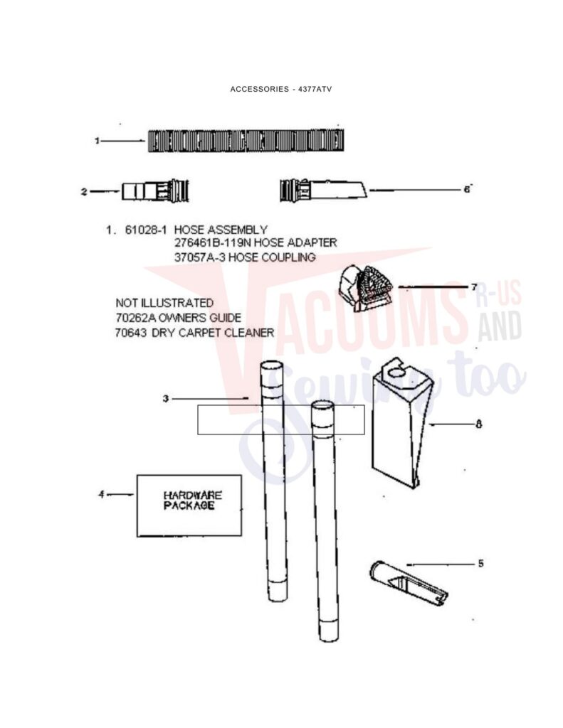 Eureka 4377ATV exploded schematic diagram (page 3)