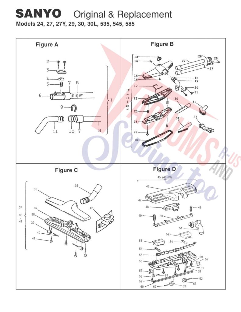 Sanyo 535 exploded schematic diagram (page 2)