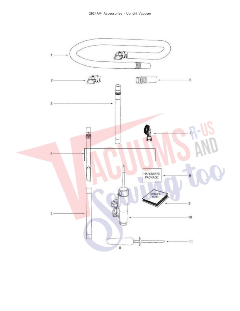 Eureka 2924AV exploded schematic diagram (page 4)