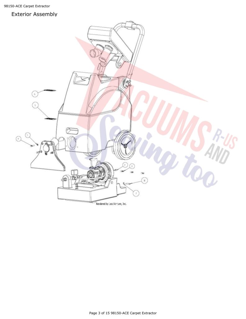 Tornado 98150-ACE exploded schematic diagram (page 1)