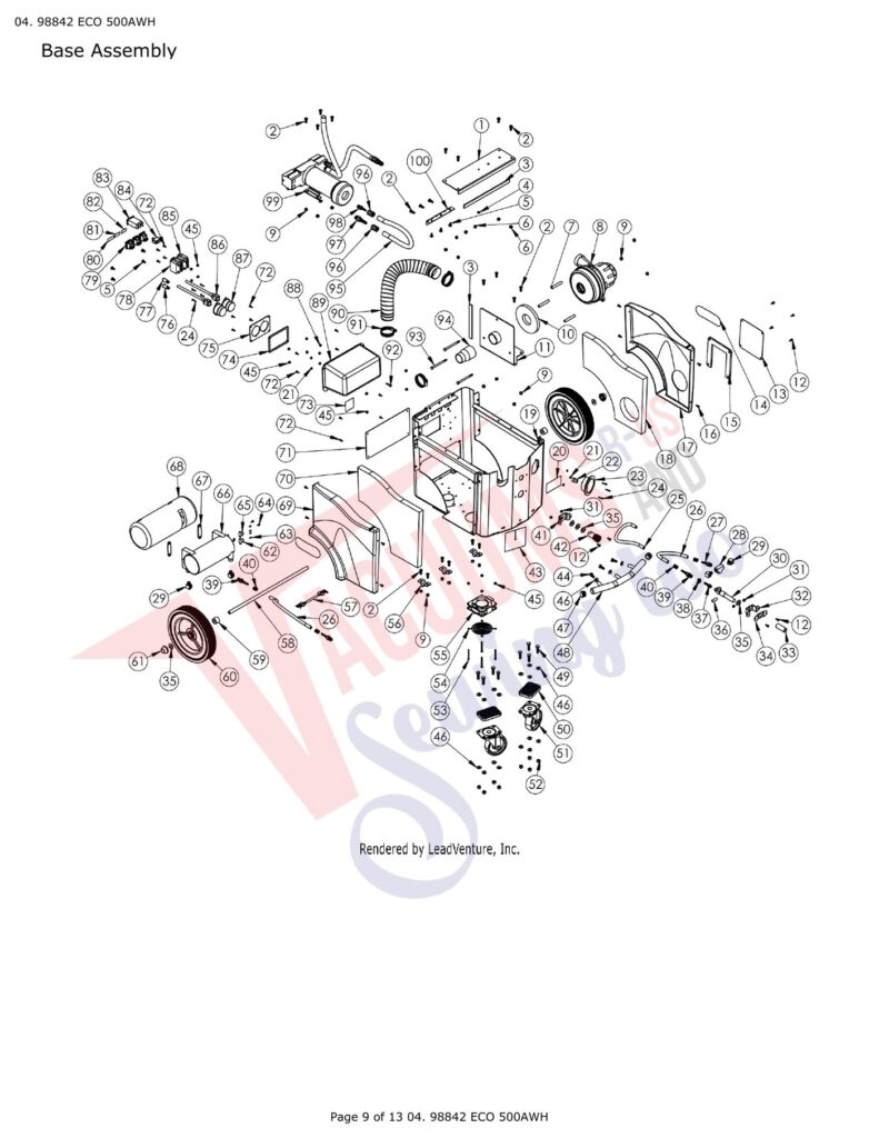 Tornado 98838 exploded schematic diagram (page 3)