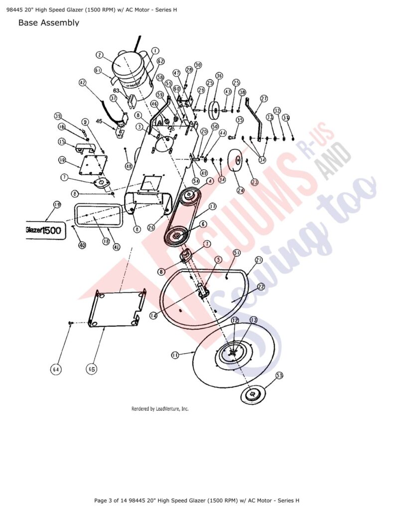 Tornado 98445 exploded schematic diagram (page 1)