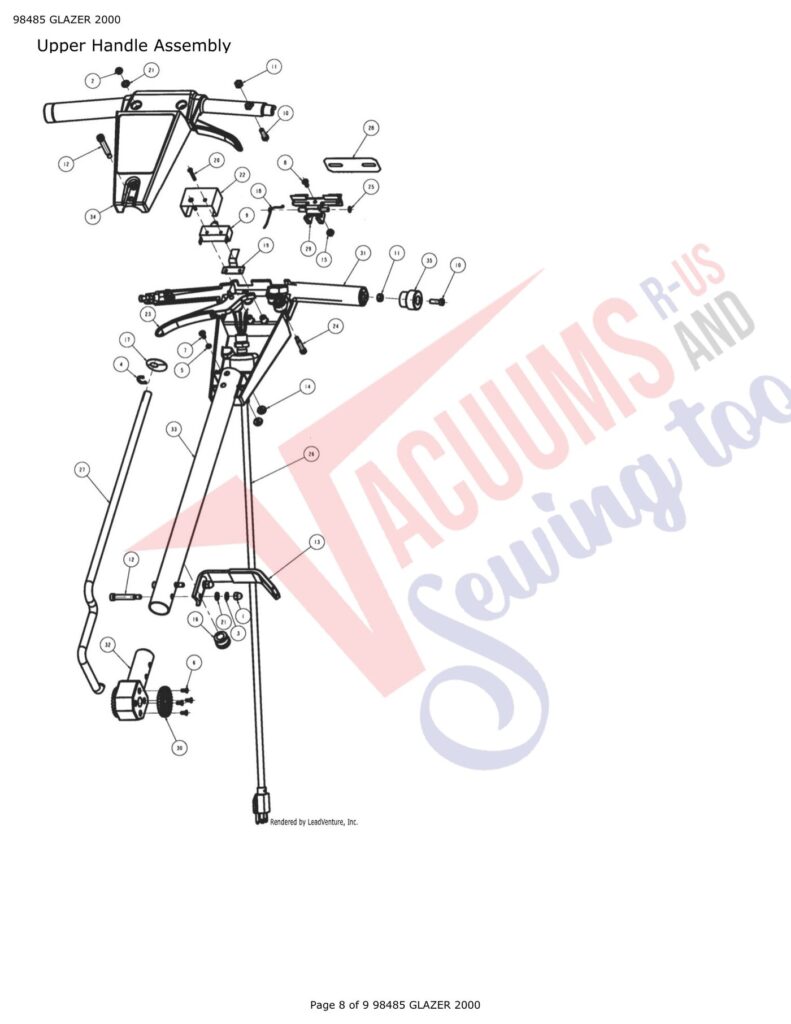 Tornado 98485 exploded schematic diagram (page 3)