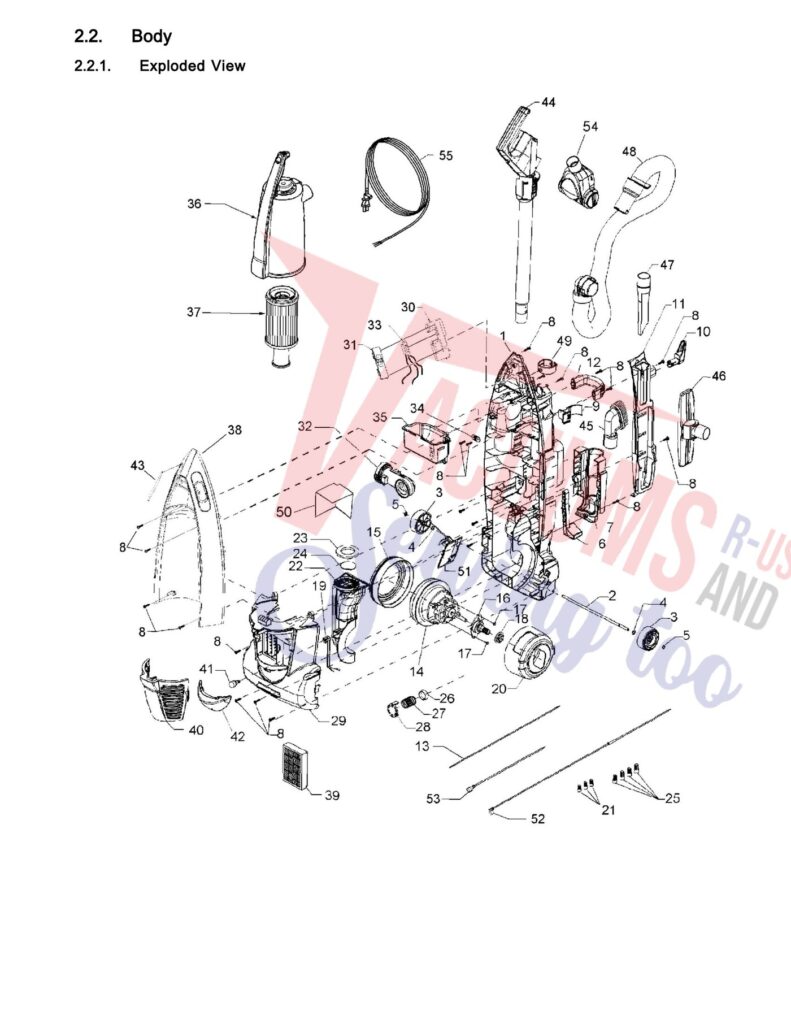 Panasonic MC-V7710 exploded schematic diagram (page 2)