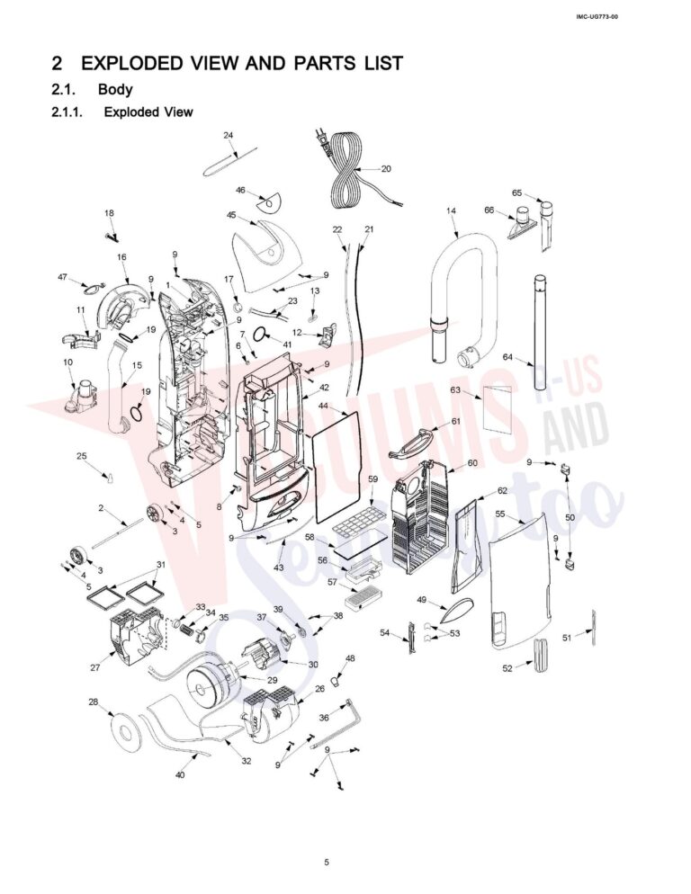 Panasonic MC-UG773 schematic page 1 preview
