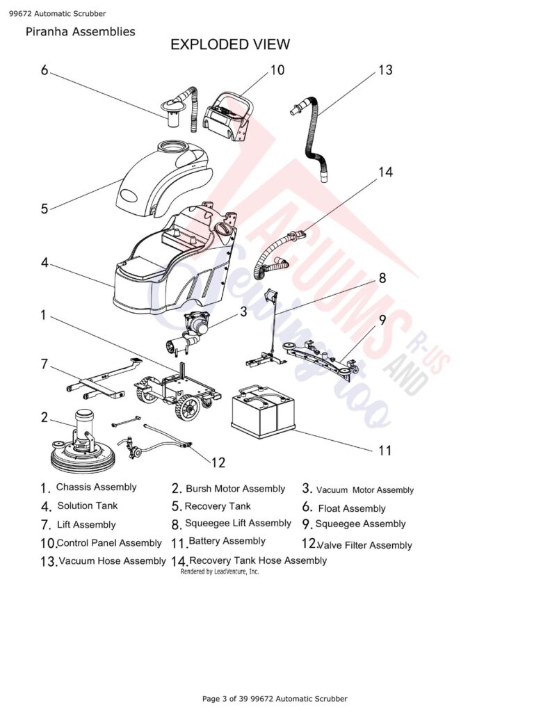 Tornado 99672 exploded schematic diagram (page 1)
