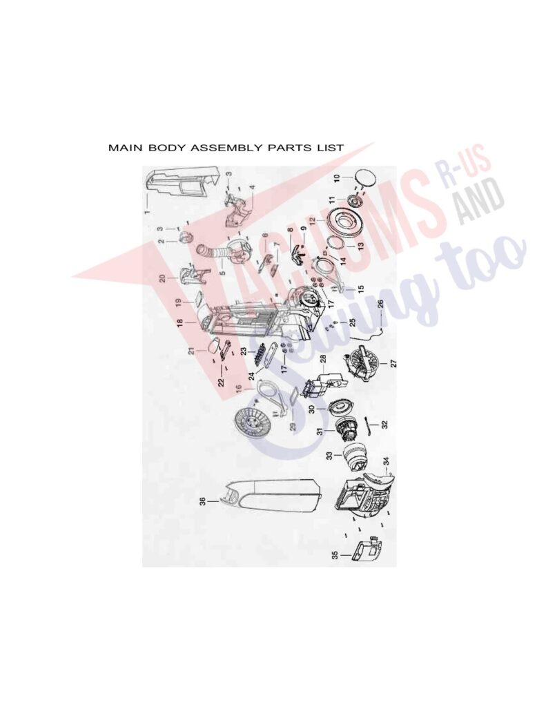 Eureka EL012A exploded schematic diagram (page 3)