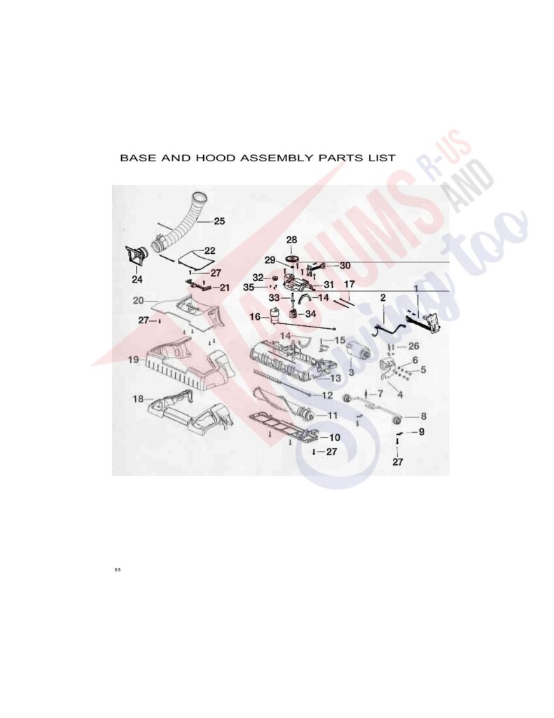 Eureka EL012A exploded schematic diagram (page 4)