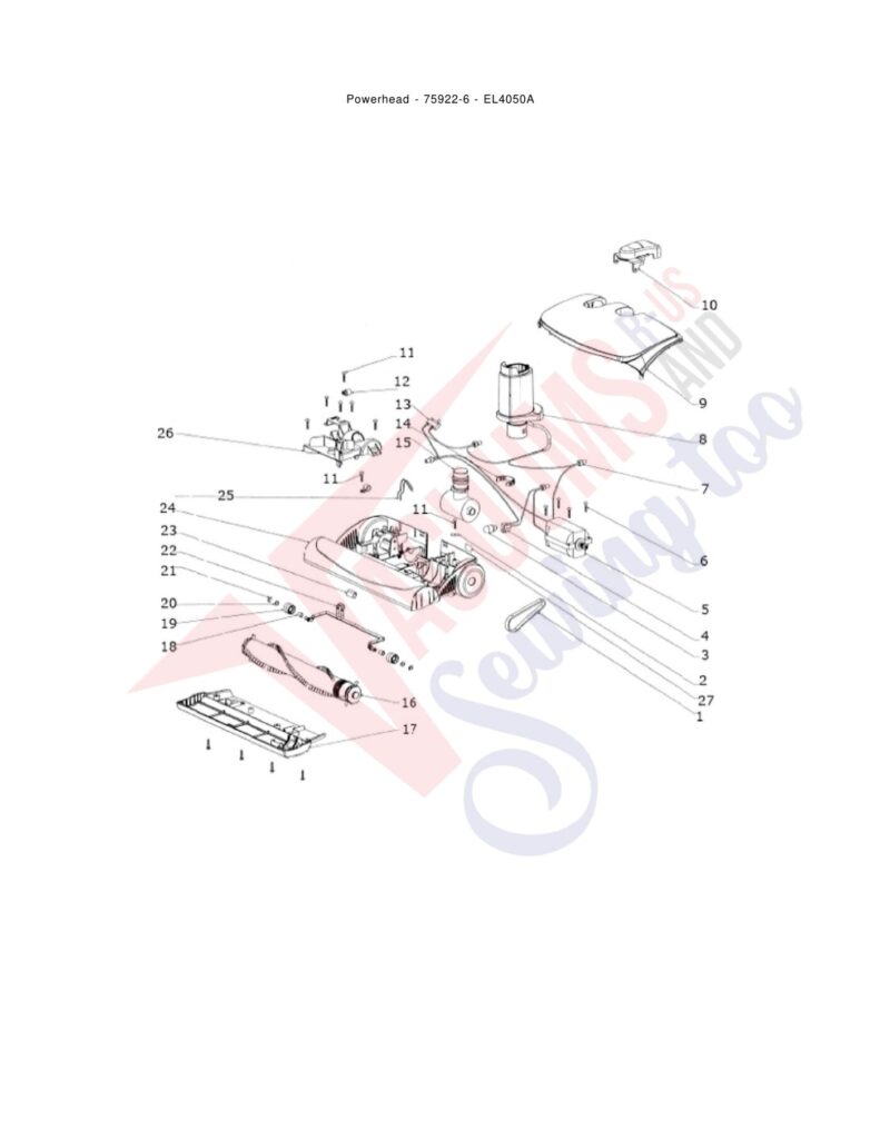 Eureka EL4050A exploded schematic diagram (page 2)