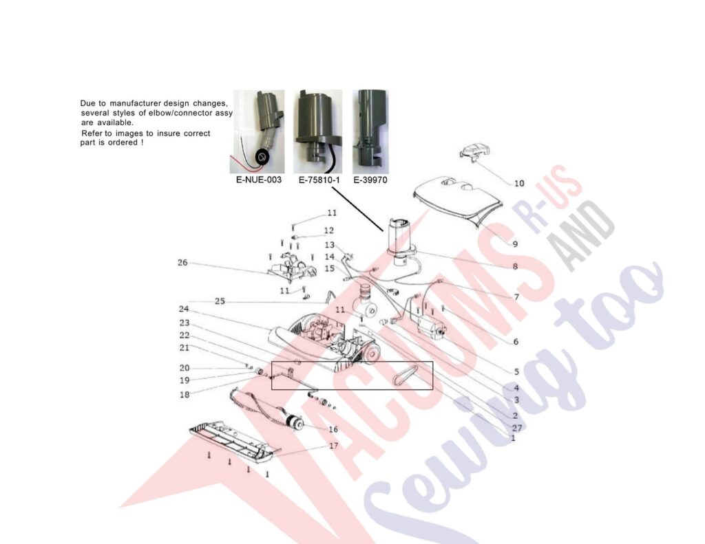 Electrolux EL7001A exploded schematic diagram (page 3)