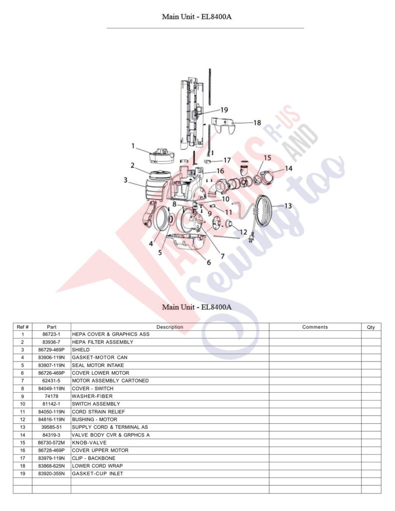 Electrolux EL8400A exploded schematic diagram (page 4)