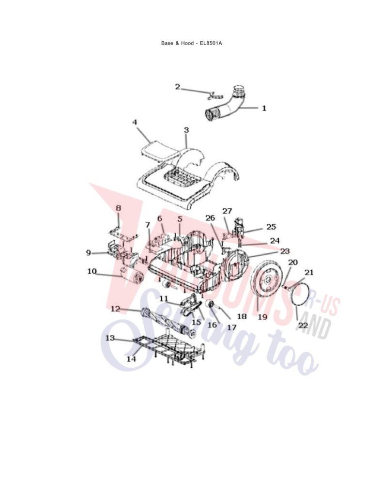Electrolux EL8501A exploded schematic diagram (page 1)