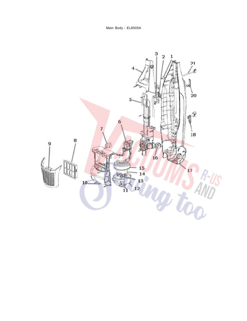 Electrolux EL8505A exploded schematic diagram (page 2)