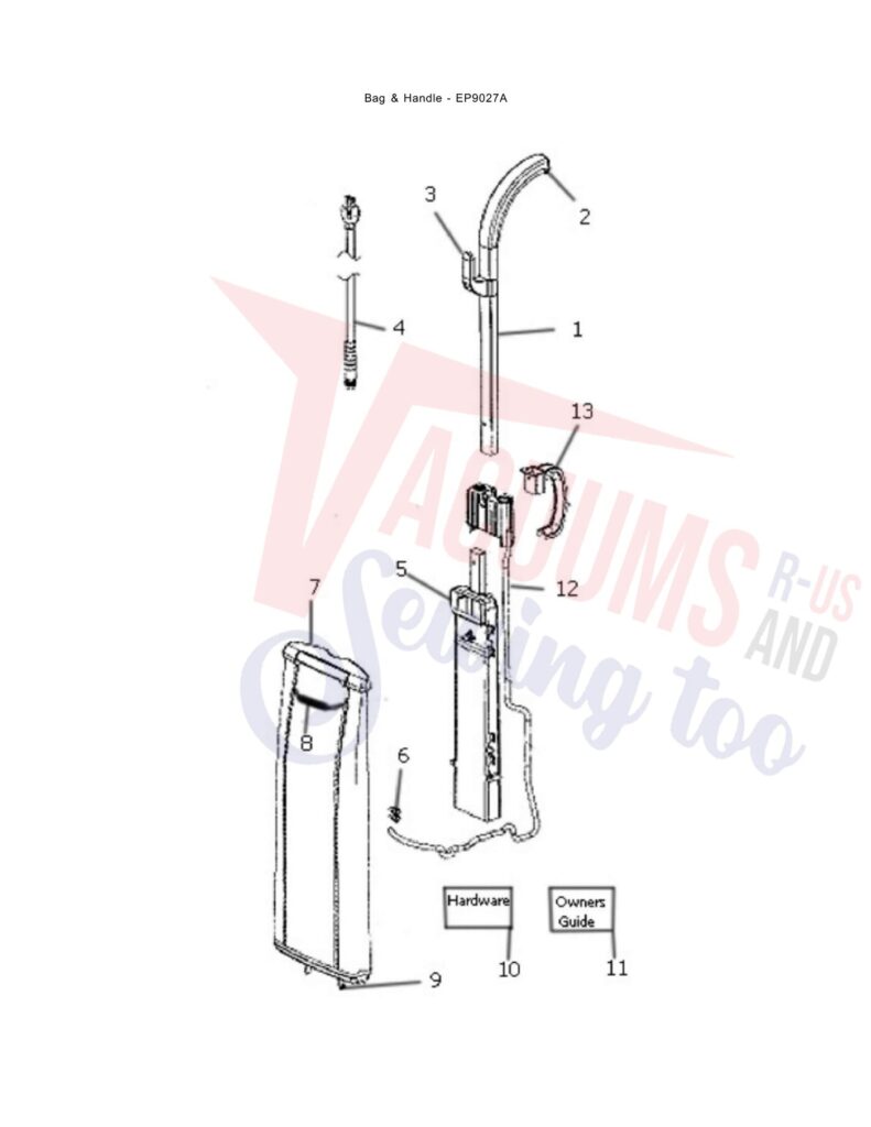 Eureka EP9027A exploded schematic diagram (page 1)