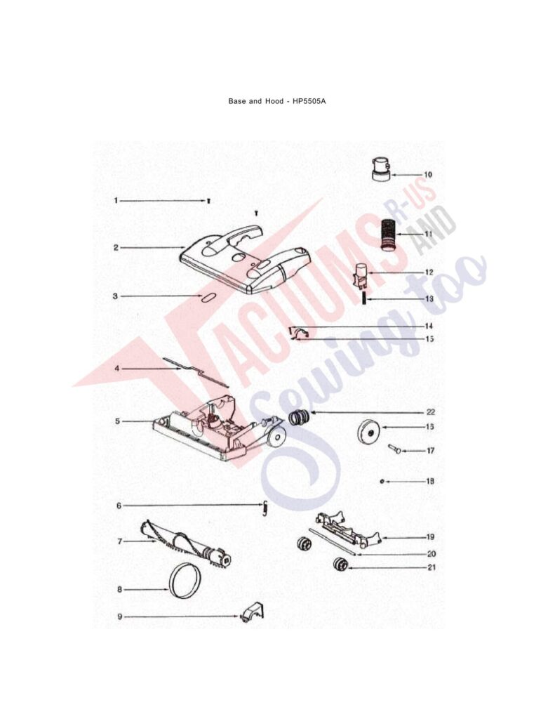 Eureka HP5505A exploded schematic diagram (page 3)