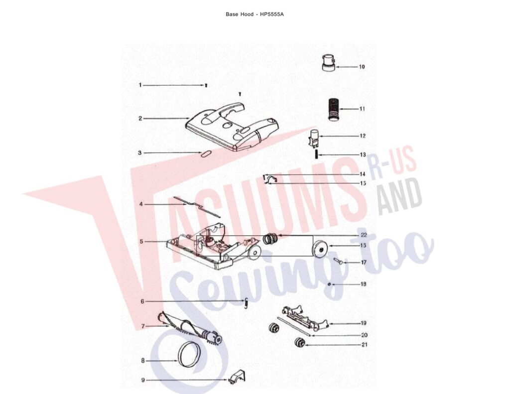 Eureka HP5555A exploded schematic diagram (page 3)