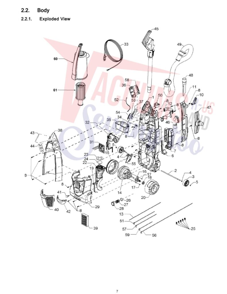 Panasonic MC-V7721 exploded schematic diagram (page 2)