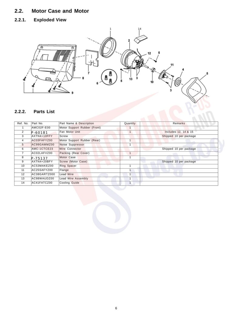 Panasonic MC-V7319 exploded schematic diagram (page 2)