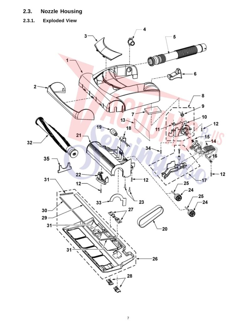 Panasonic MC-V7319 exploded schematic diagram (page 3)