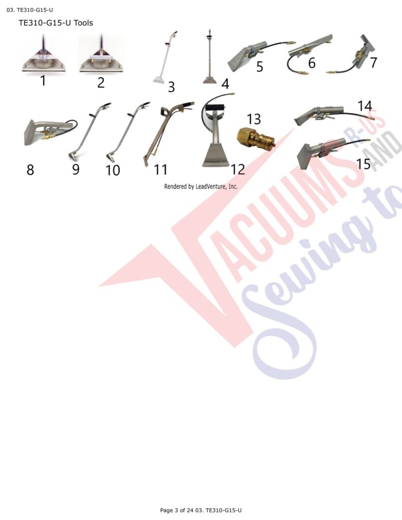Tornado TE310-G15-U exploded schematic diagram (page 1)
