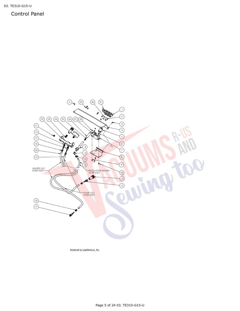 Tornado TE310-G15-U exploded schematic diagram (page 2)