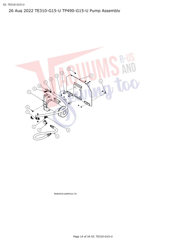 Tornado TE310-G15-U exploded schematic diagram (page 5)