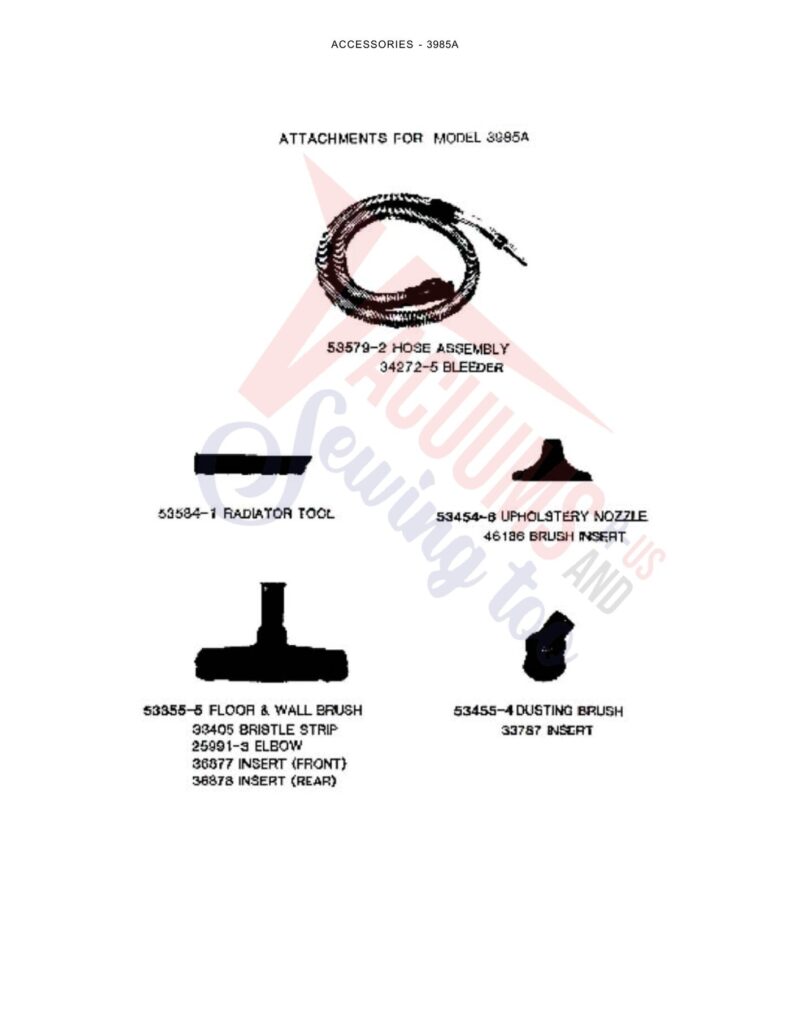 Eureka 3985A exploded schematic diagram (page 4)
