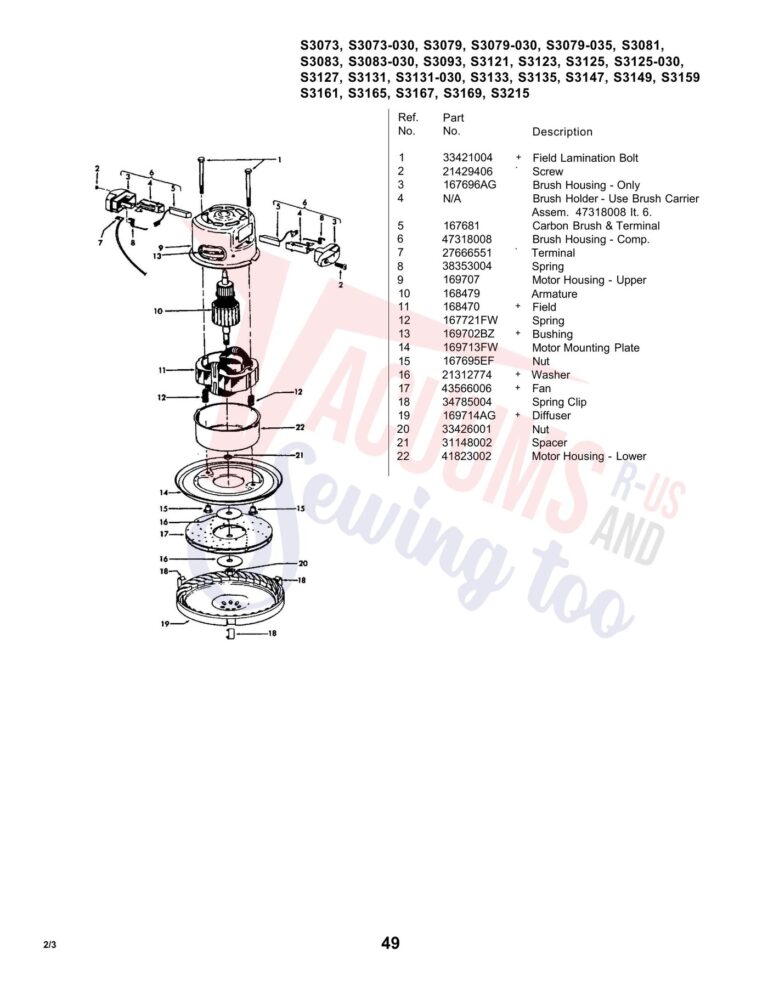 Hoover S3121 schematic page 2 preview