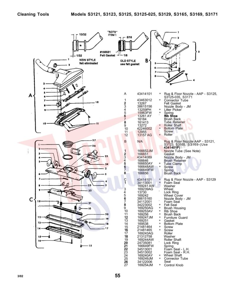 Hoover S3121 schematic page 3 preview