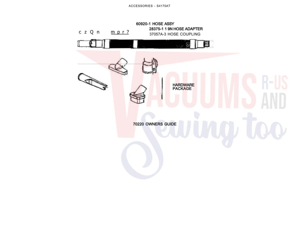 Sanitaire S4170AT exploded schematic diagram (page 3)