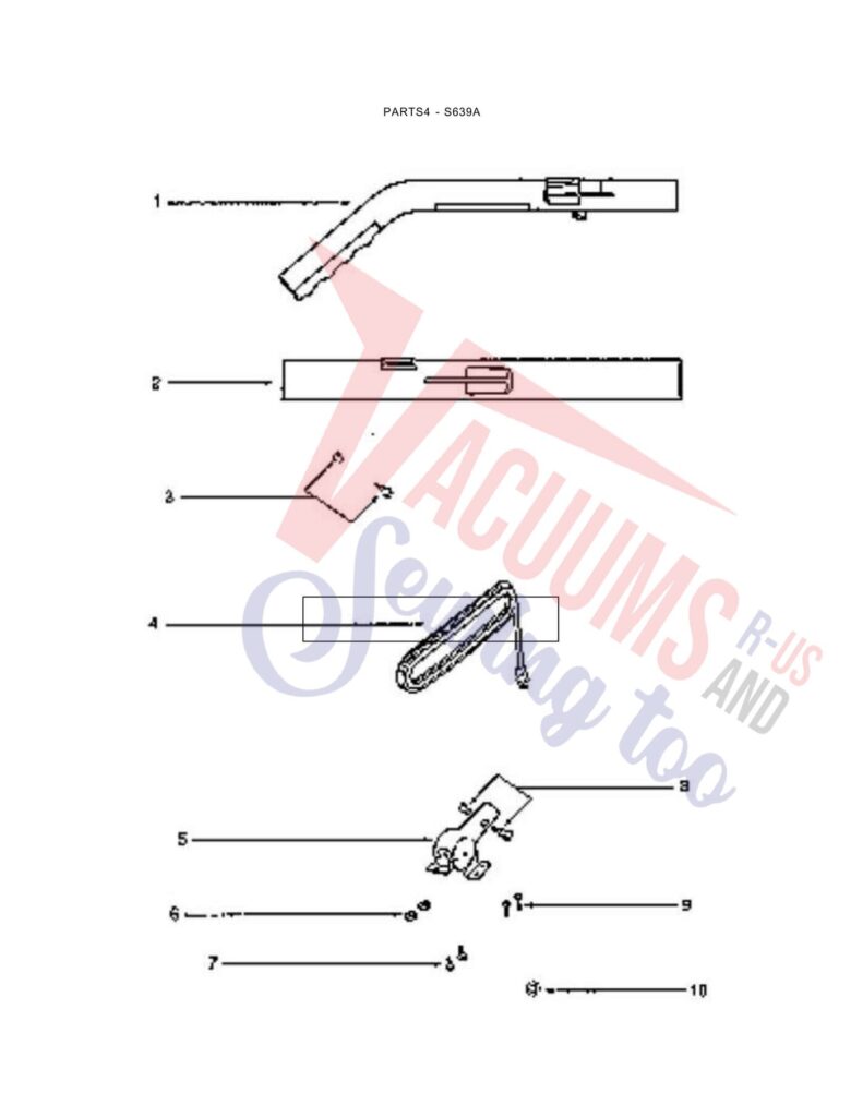 Sanitaire S639A exploded schematic diagram (page 1)