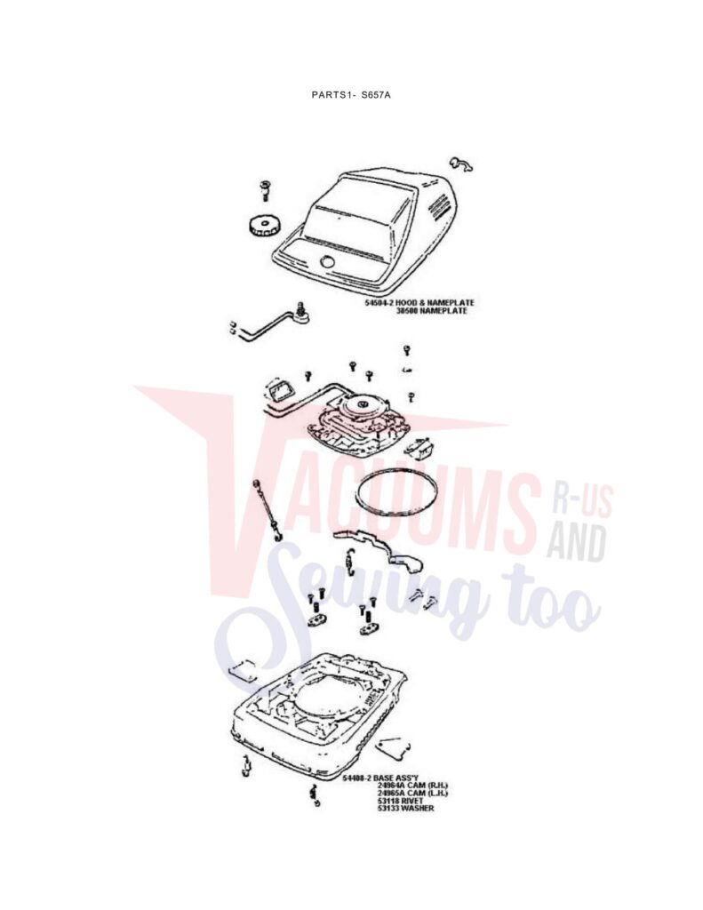 Sanitaire S657A exploded schematic diagram (page 2)