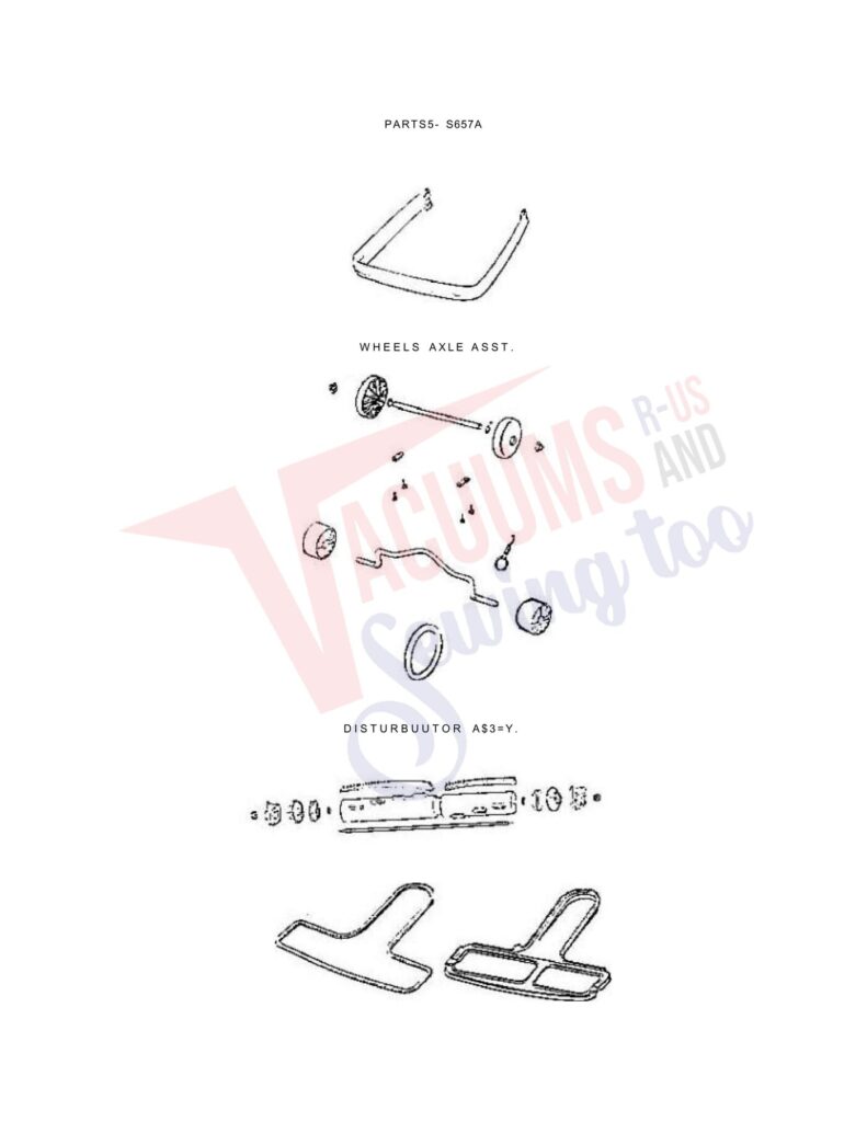 Sanitaire S657A exploded schematic diagram (page 3)