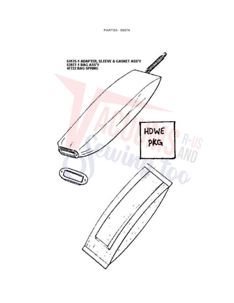 Sanitaire S657A exploded schematic diagram (page 4)
