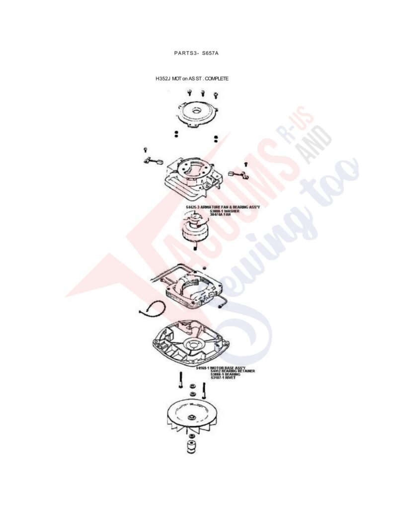 Sanitaire S657A exploded schematic diagram (page 5)