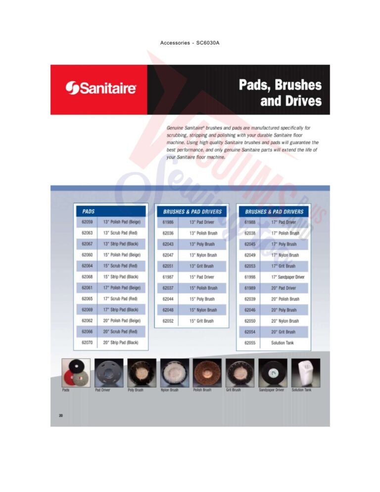 Sanitaire SC6030 schematic page 2 preview