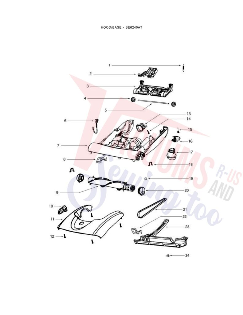 Eureka SE6240AT exploded schematic diagram (page 2)