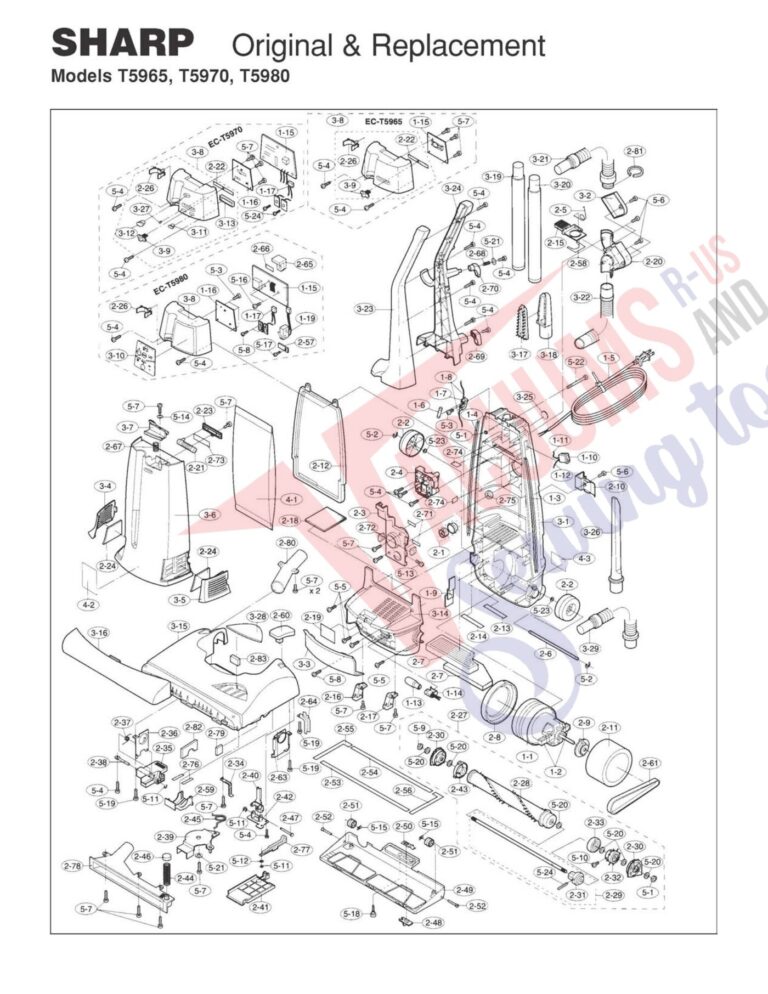 Sharp T5965 schematic page 1 preview