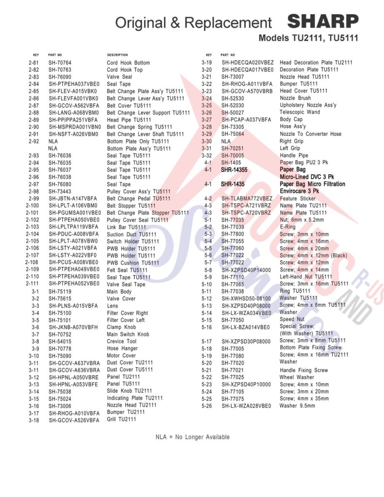 Sharp TU2111 exploded schematic diagram (page 2)
