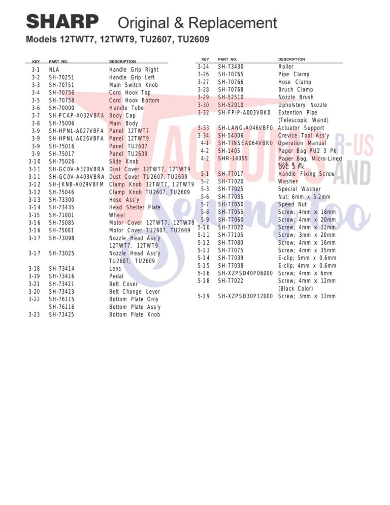Sharp 12twt7 schematic page 2 preview
