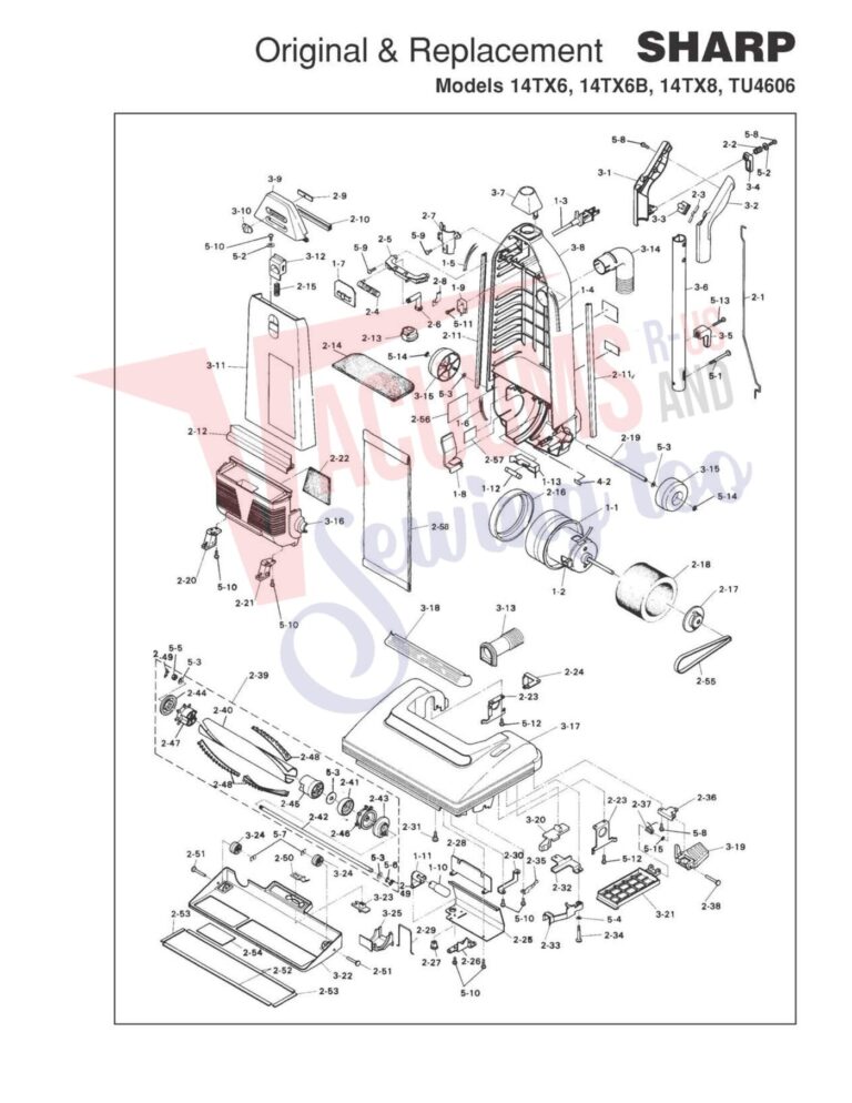 Sharp 14tx6 schematic page 1 preview