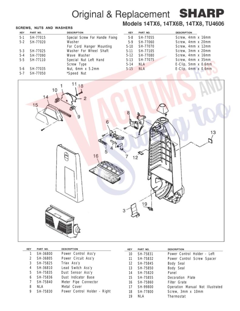 Sharp 14tx6 exploded schematic diagram (page 2)