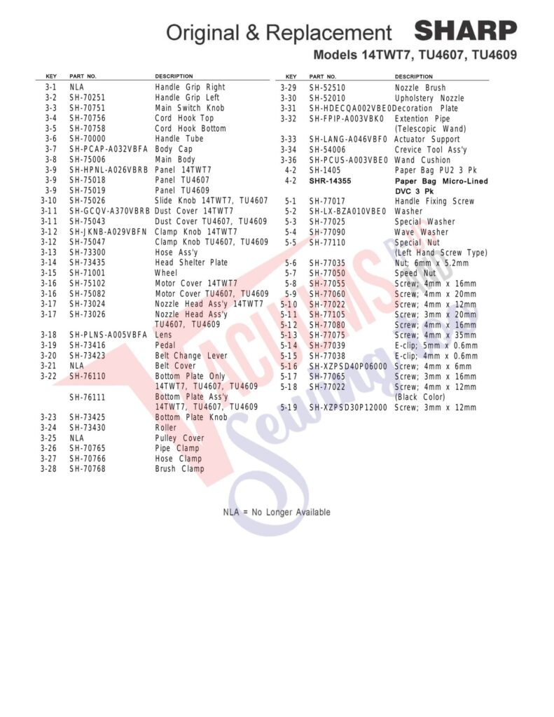 Sharp 14twt7 exploded schematic diagram (page 2)
