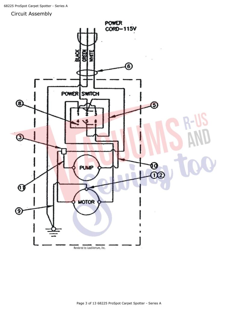 Tornado 68225 exploded schematic diagram (page 1)
