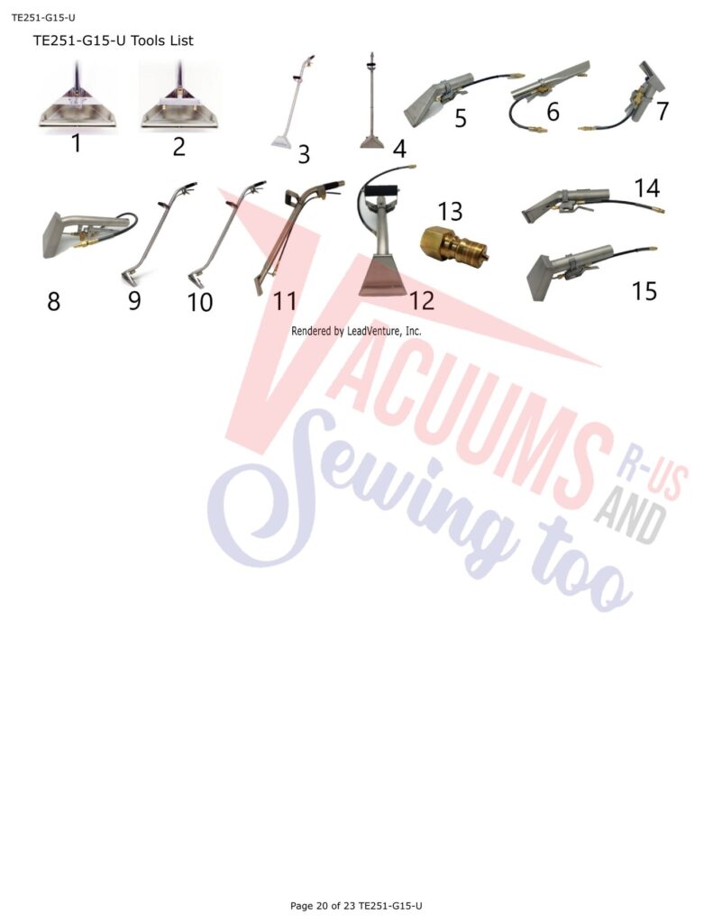 Tornado Surge 300 exploded schematic diagram (page 8)