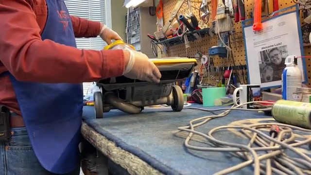 Plug in the vacuum and turn it on.